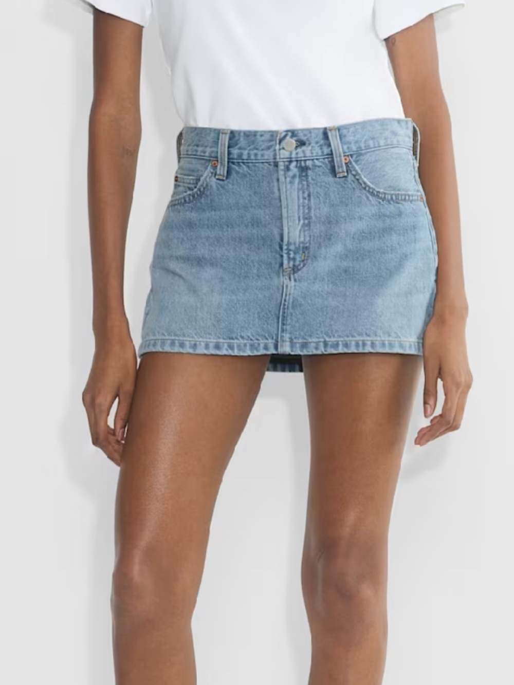 Denim Forum The 90s Vintage Micro Denim Skirt
